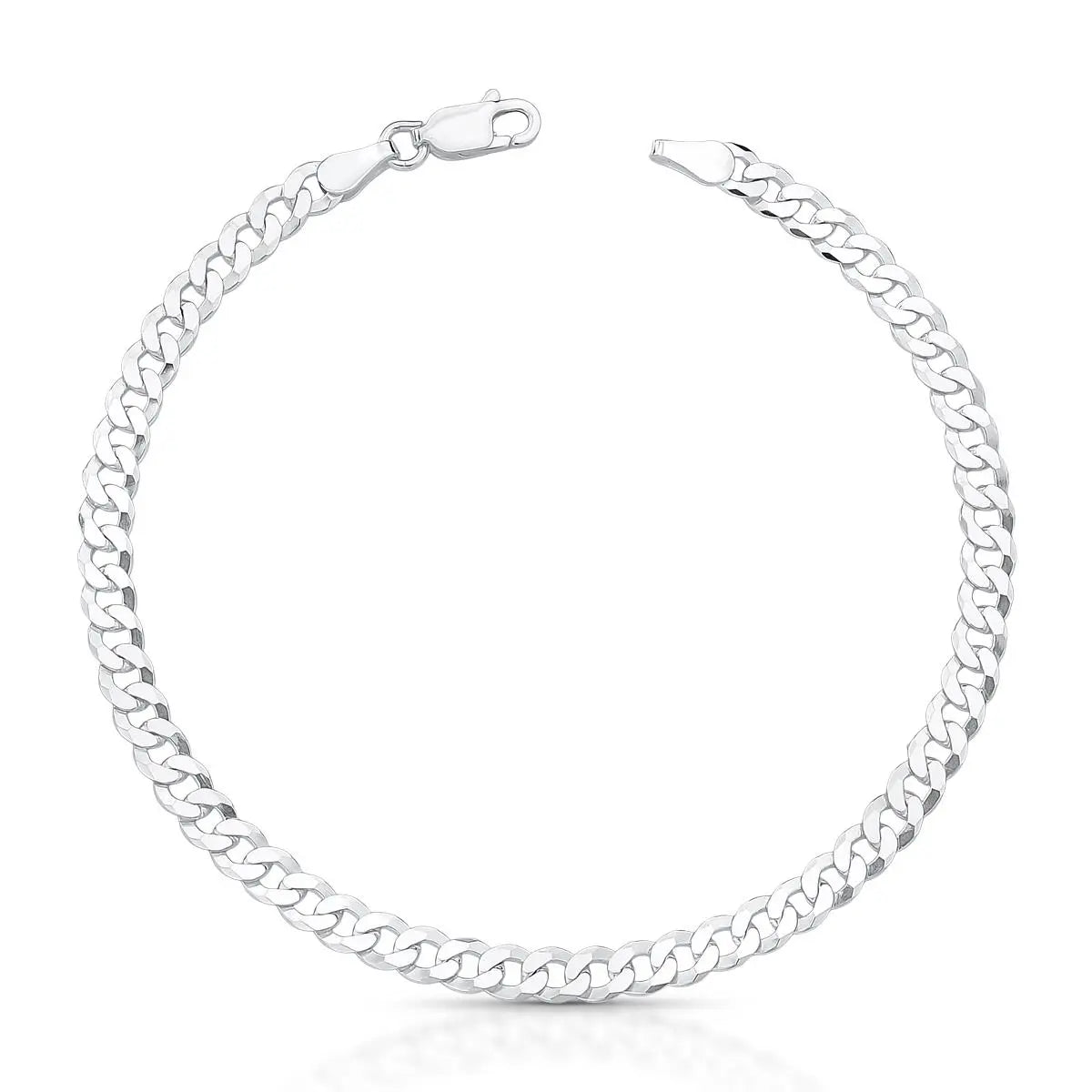 Pulseira de Prata 925 em Malha Groumet