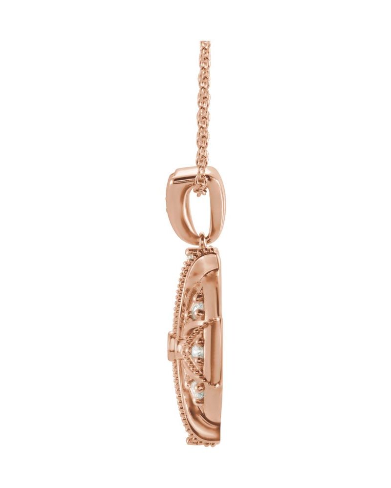 Colar Vintage em Ouro 14k com Diamantes Naturais – Modelo 2