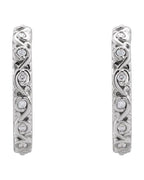 Brinco de Aro Escultural em Ouro 14k com Diamantes Naturais
