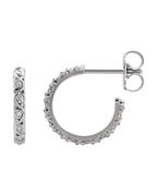 Brinco de Aro Escultural em Ouro 14k com Diamantes Naturais