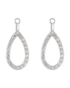 Jaqueta para Brinco Gota em Ouro 14k com Diamantes Naturais