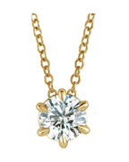Colar Solitário em Ouro 14k com Diamantes de Laboratório – Modelo 3