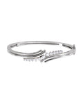 Bracelete Rígido com Dobradiça Cravejado em Ouro 14k com Diamantes Naturais – Modelo 2