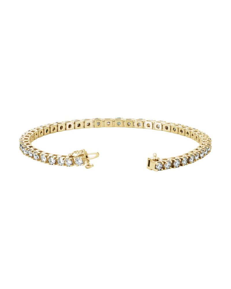 Pulseira Riviera em Ouro 14k com Diamantes Naturais – Modelo 28