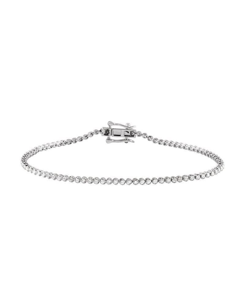 Pulseira Riviera em Ouro 14k com Diamantes Naturais – Modelo 6