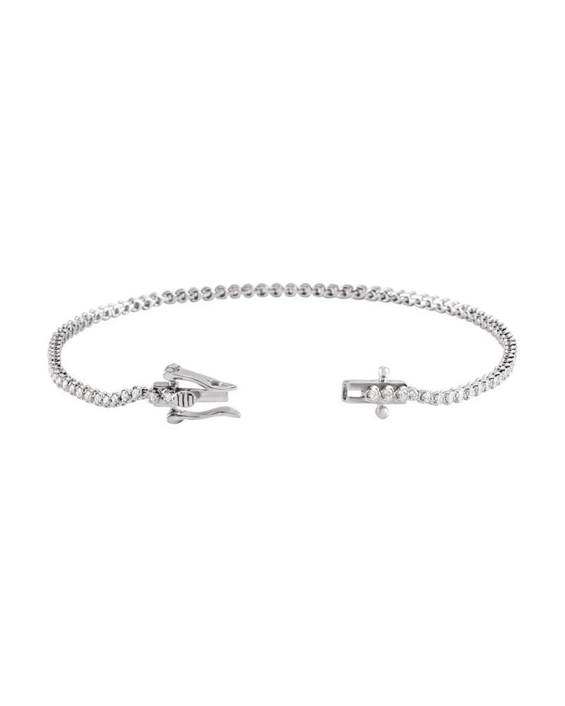 Pulseira Riviera em Ouro 14k com Diamantes Naturais – Modelo 6