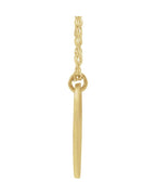 Colar Personalizado do Casal Iniciais em Ouro 14k com Diamantes Naturais