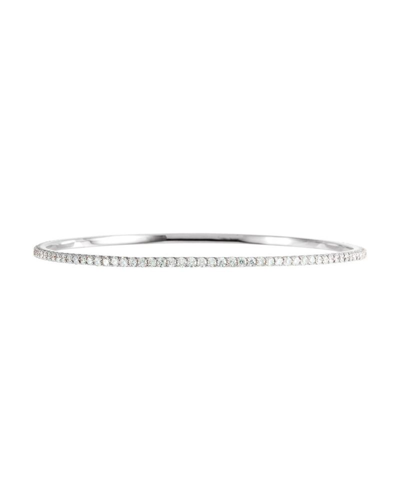 Bracelete Rígido Cravejado em Ouro 14k com Diamantes Naturais – Modelo 4