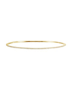 Bracelete Rígido Cravejado em Ouro 14k com Diamantes de Laboratório – Modelo 3