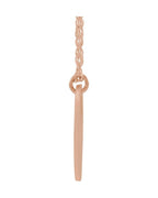 Colar Personalizado do Casal Iniciais em Ouro 14k com Diamantes Naturais