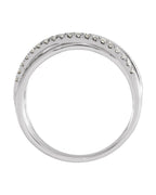 Anel Entrelaçado em Ouro 14k com Diamantes Naturais – Modelo 28