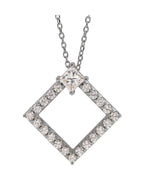 Colar Geométrico Cravejado em Ouro 14k com Diamantes Naturais