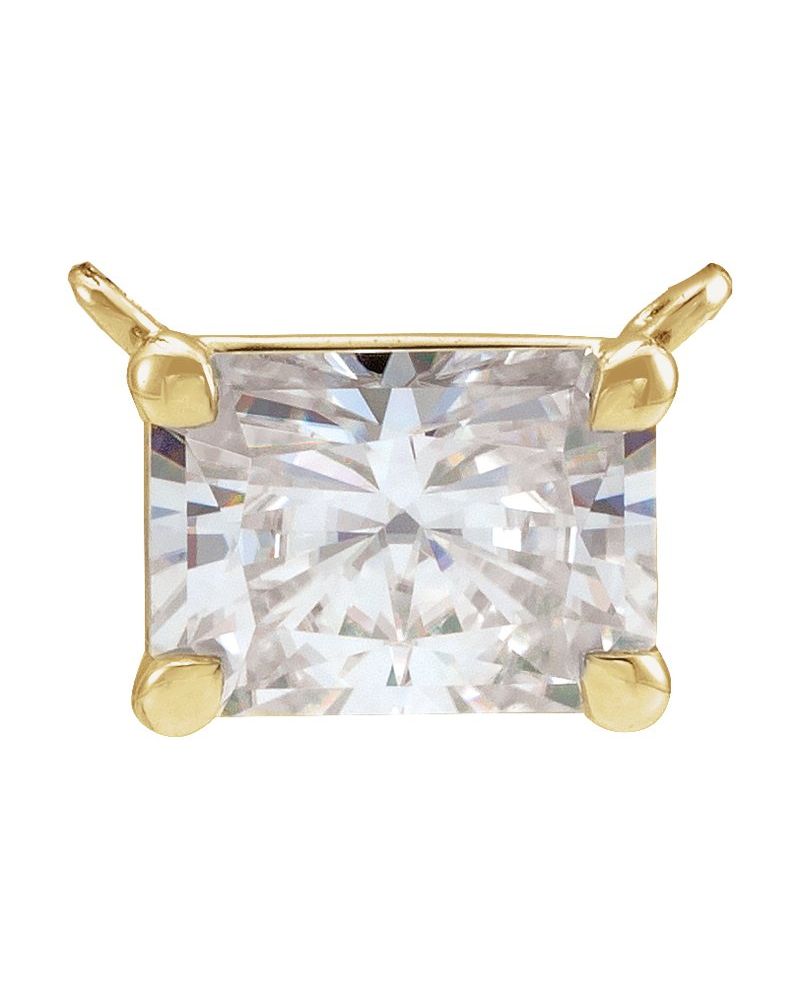Colar Garras Pontudas Solitário em Ouro 14k com Diamantes de Laboratório