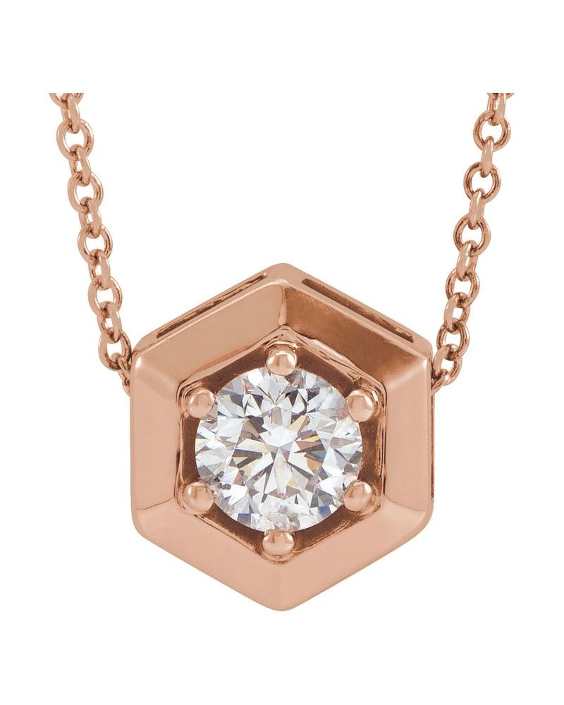 Colar Geométrico em Ouro 14k com Diamantes de Laboratório
