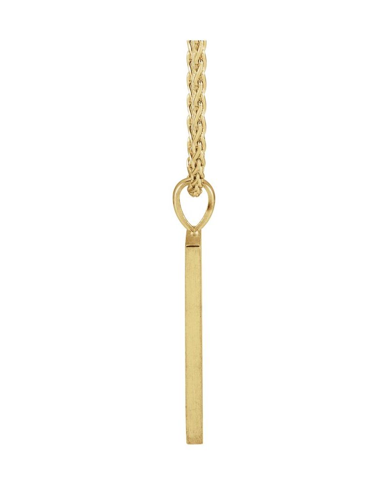 Colar Triângulo em Ouro 14k com Diamantes Naturais – Modelo 3