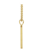 Colar Triângulo em Ouro 14k com Diamantes Naturais – Modelo 3