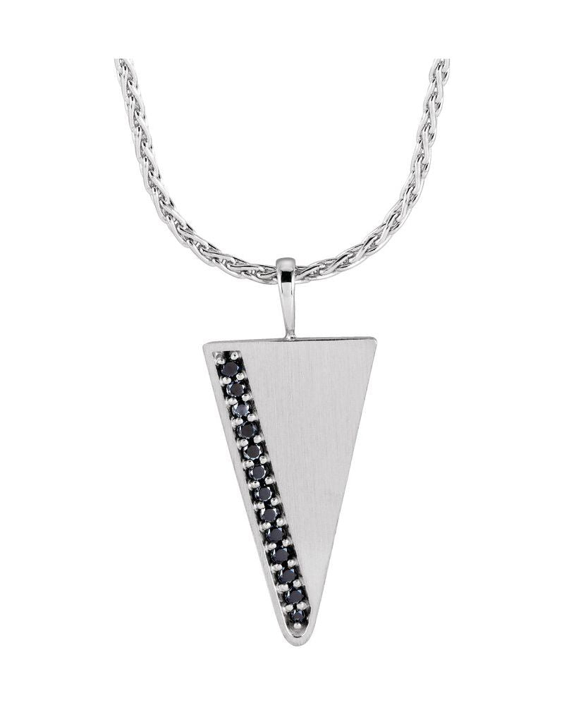 Colar Triângulo em Ouro 14k com Diamantes Naturais – Modelo 3