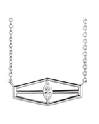 Colar Geométrico em Ouro 14k com Diamantes Naturais – Modelo 6
