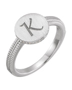 Anel Redondo Chevalier em Ouro 14k com Diamantes Naturais – Modelo 2