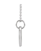 Colar para Gravação Cravejado em Ouro 14k com Diamantes Naturais – Modelo 7
