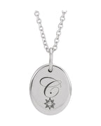 Colar para Gravação Cravejado em Ouro 14k com Diamantes Naturais – Modelo 7