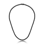 Colar Riviera Folheado a Ródio Negro com Zircônias Redondas