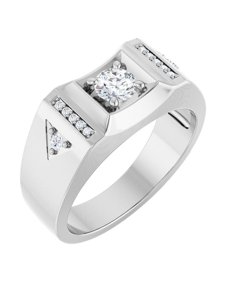 Anel Cravejado em Ouro 14k com Diamantes Naturais – Modelo 25