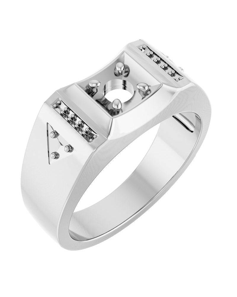 Anel Cravejado em Ouro 14k com Diamantes Naturais – Modelo 25