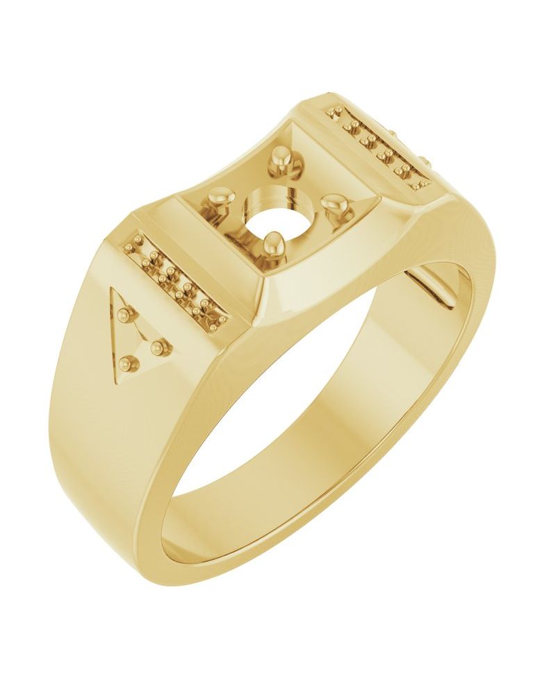 Anel Cravejado em Ouro 14k com Diamantes Naturais – Modelo 25
