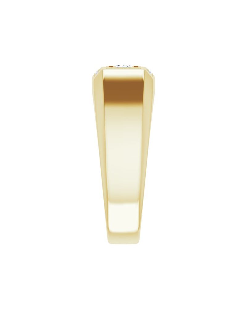Anel Duas Pedras em Ouro 14k com Diamantes Naturais – Modelo 6