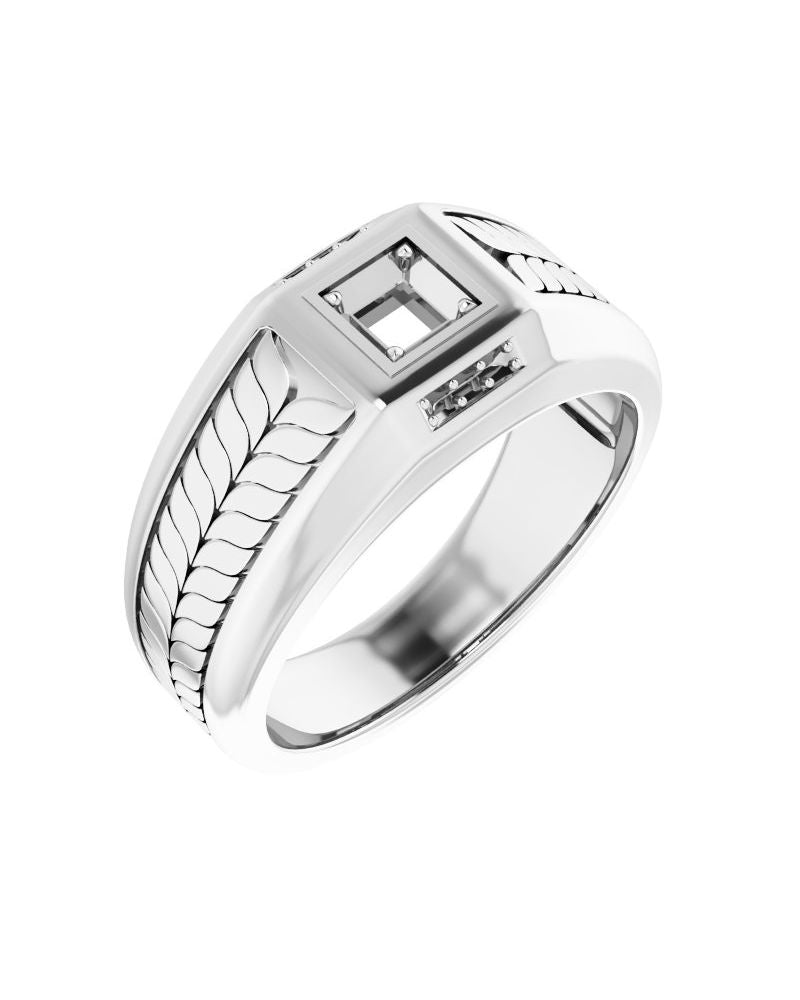 Anel Cravejado em Ouro 14k com Diamantes Naturais – Modelo 26