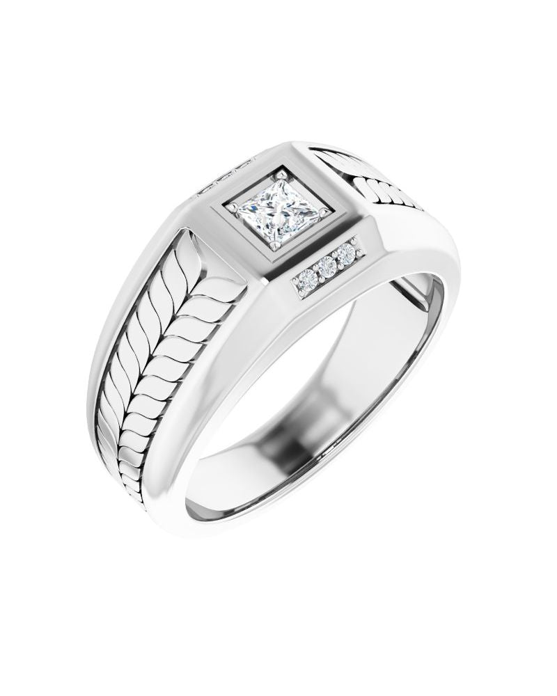 Anel Cravejado em Ouro 14k com Diamantes Naturais – Modelo 26
