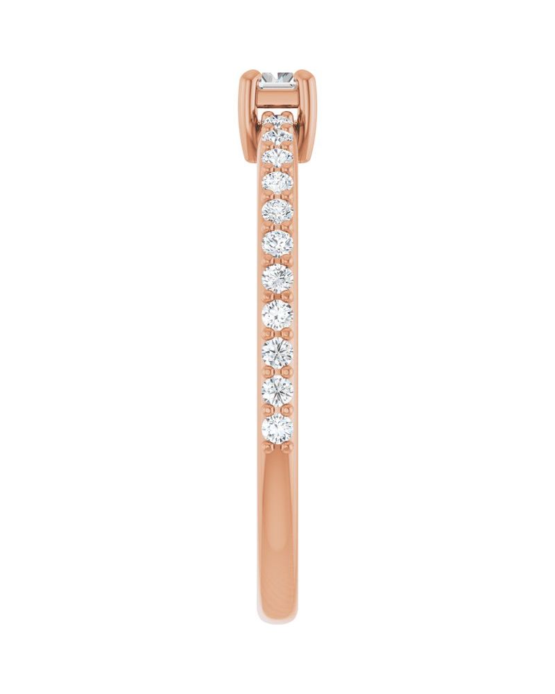 Anel Cravejado Empilhável em Ouro 14k com Diamantes Naturais – Modelo 25