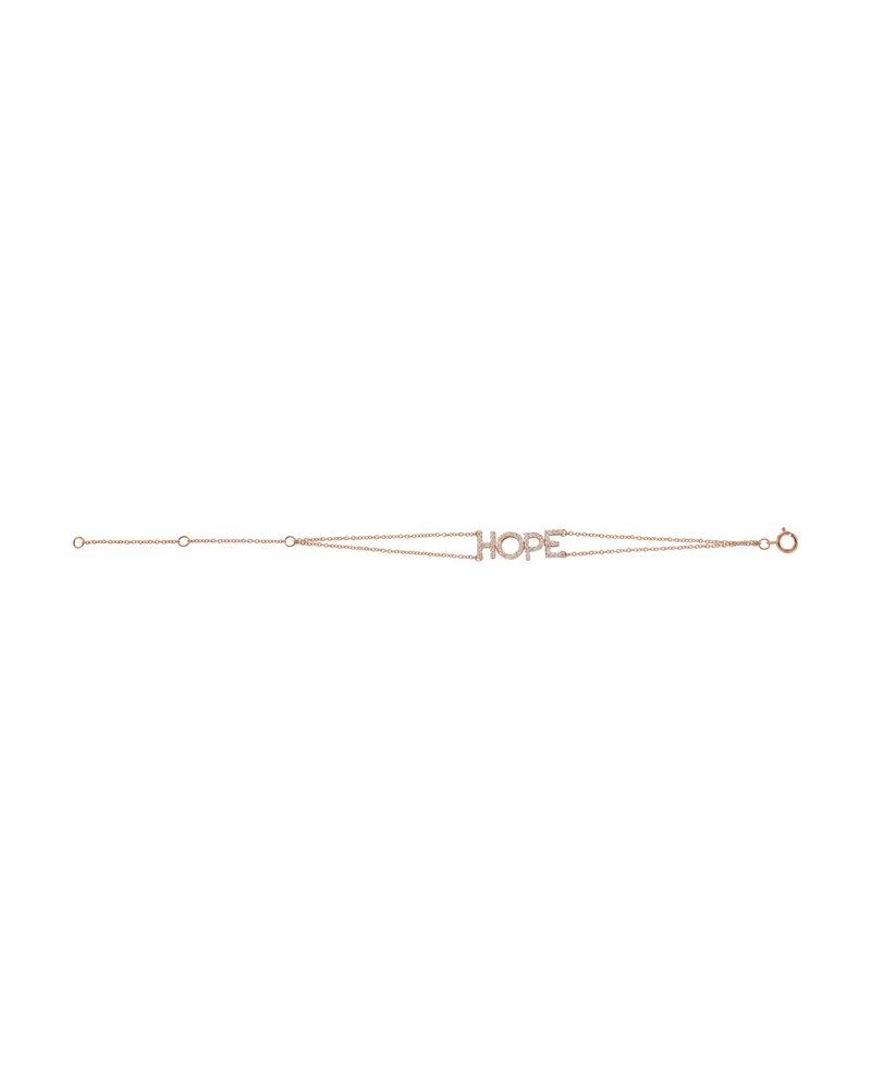 Pulseira Esperança em Ouro 14k com Diamantes Naturais