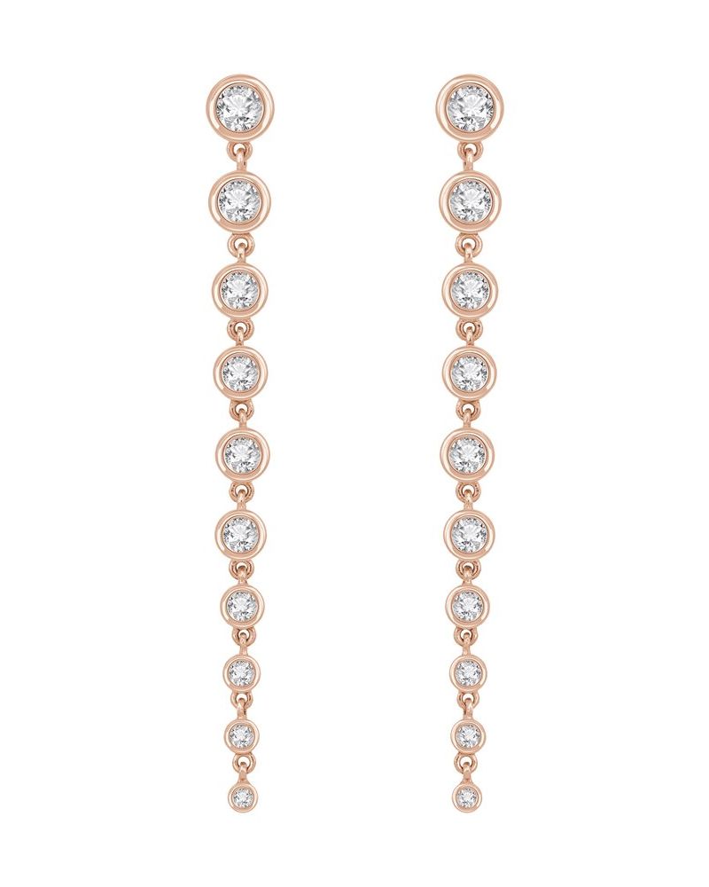 Brinco em Ouro 14k com Diamantes de Laboratório – Modelo 2