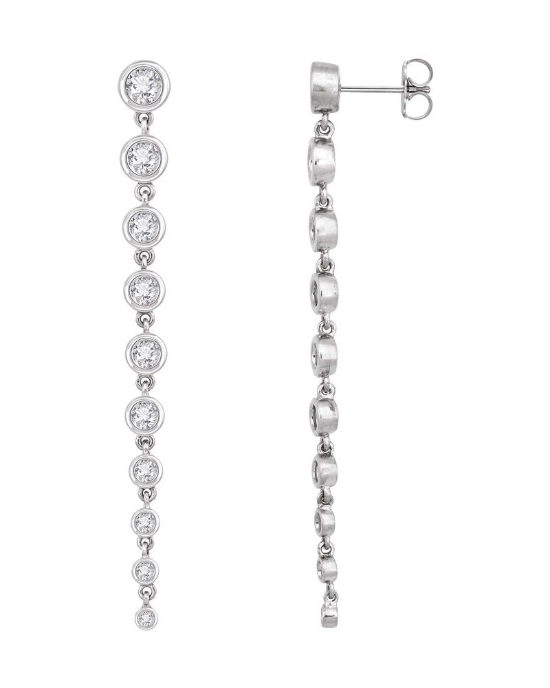 Brinco em Ouro 14k com Diamantes de Laboratório – Modelo 2