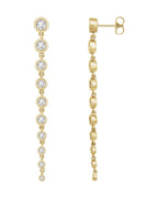 Brinco em Ouro 14k com Diamantes de Laboratório – Modelo 2