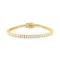 Pulseira Riviera Folheada a Ouro com Zircônias Redondas