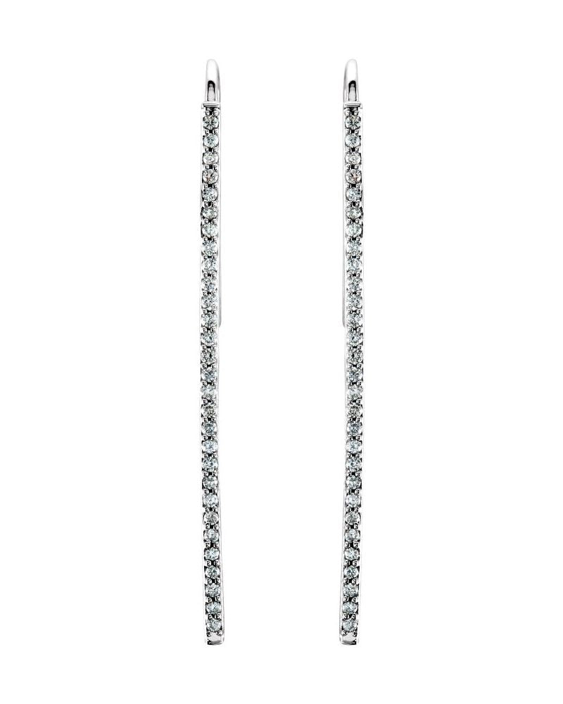 Brinco Barra em Ouro 14k com Diamantes Naturais – Modelo 5
