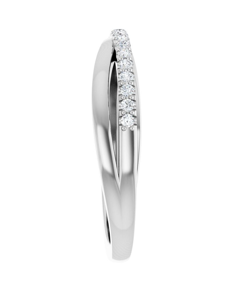 Anel Entrelaçado em Ouro 14k com Diamantes Naturais – Modelo 8