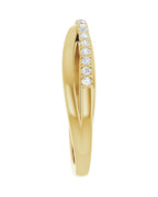 Anel Entrelaçado em Ouro 14k com Diamantes Naturais – Modelo 8