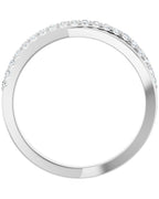 Anel Entrelaçado em Ouro 14k com Diamantes Naturais – Modelo 8