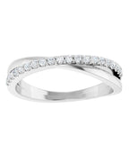 Anel Entrelaçado em Ouro 14k com Diamantes Naturais – Modelo 8