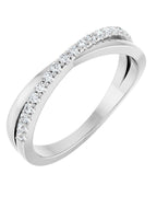 Anel Entrelaçado em Ouro 14k com Diamantes Naturais – Modelo 8