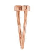 Anel Duas Pedras em Ouro 14k com Diamantes Naturais