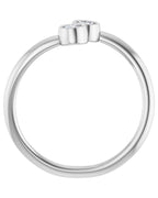 Anel Duas Pedras em Ouro 14k com Diamantes Naturais