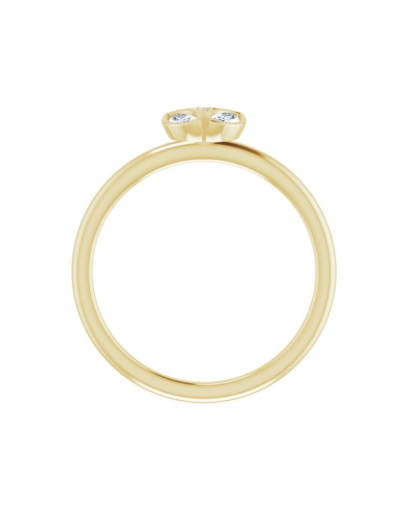 Anel Cluster em Ouro 14k com Diamantes Naturais – Modelo 3