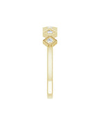 Anel Empilhável em Ouro 14k com Diamantes Naturais – Modelo 29