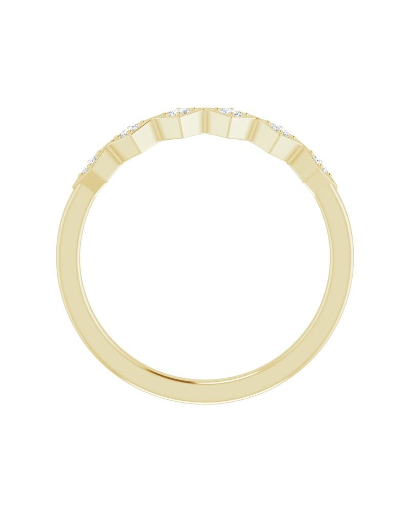 Anel Empilhável em Ouro 14k com Diamantes Naturais – Modelo 29