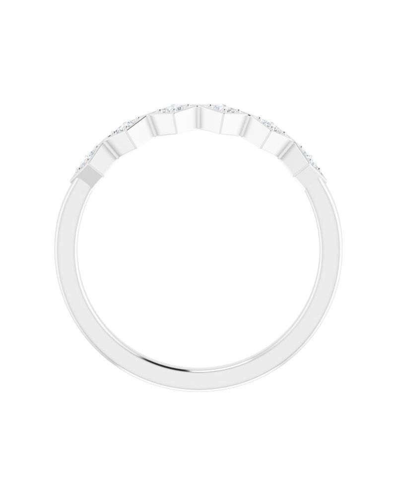 Anel Empilhável em Ouro 14k com Diamantes Naturais – Modelo 29